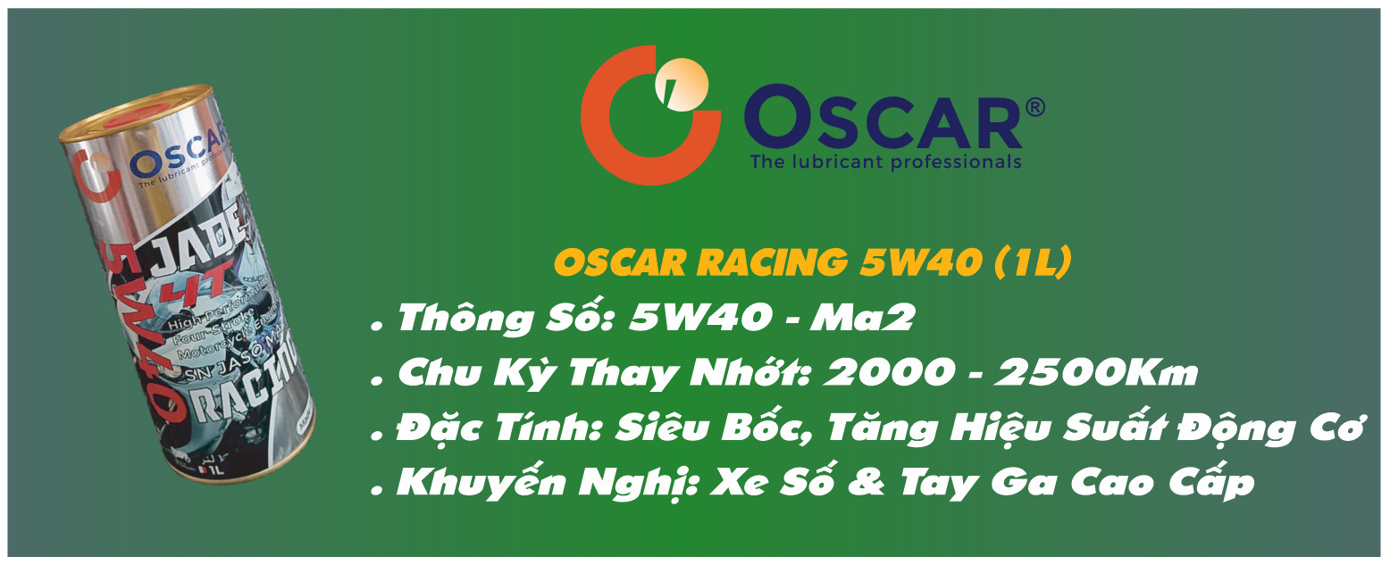 Dầu Nhớt Oscar Racing 5W40 Nhập Khẩu UAE