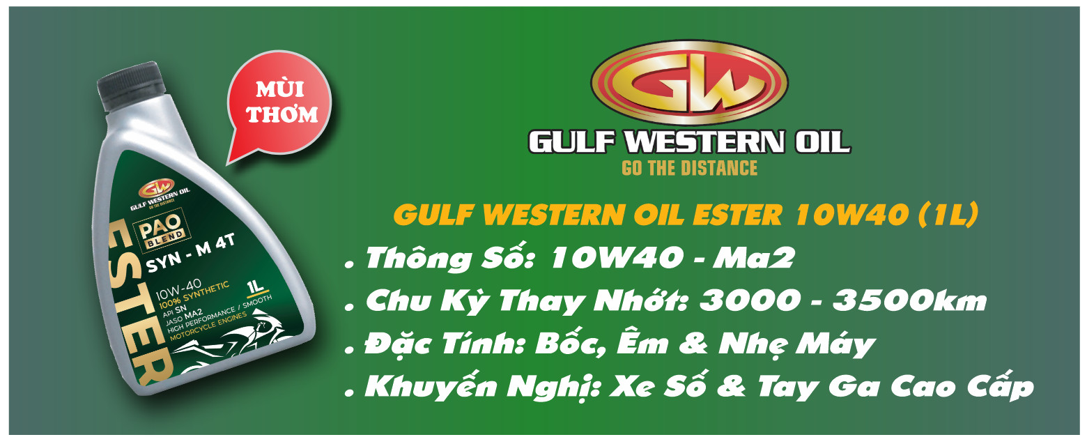 Thông Số Nhớt Nhập Khẩu Úc - Gulf Western Oil Racing 10W40