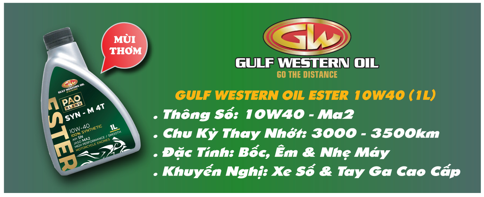 Nhớt Gulf Western Oil Racing 10W40 Nhập khẩu Úc